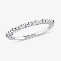 2MM 1/5 CT. T.W. Natural White Diamond Sterling Silver Wedding Band