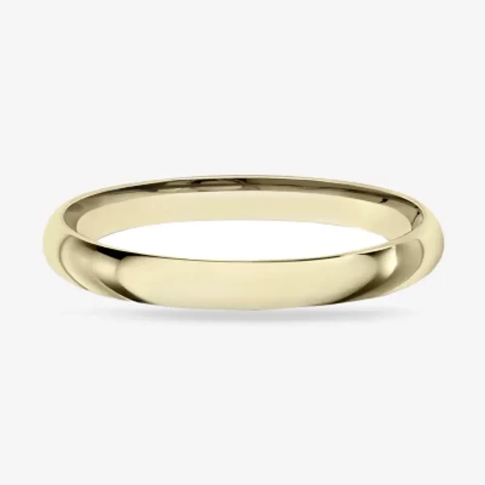 Womens 14K Yellow Gold 2MM Light Comfort-Fit Wedding Band