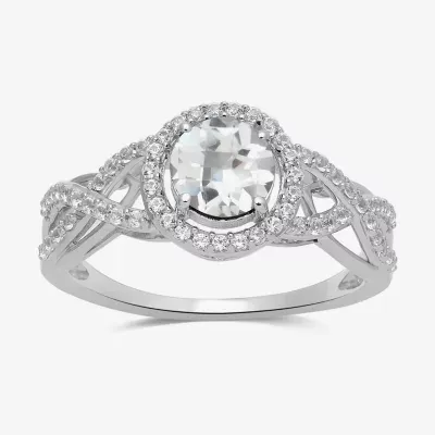 YES PLEASE! Lab Created White Sapphire Ring in Sterling Silver