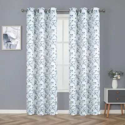 Regal Home Arlo Energy Saving Blackout Grommet Top Set of 2 Curtain Panel