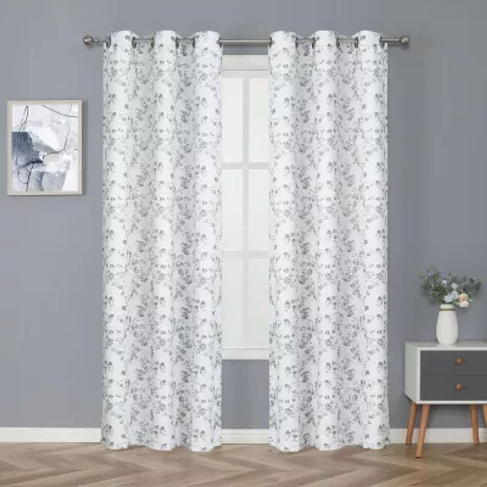 Regal Home Arlo Energy Saving Blackout Grommet Top Set of 2 Curtain Panel