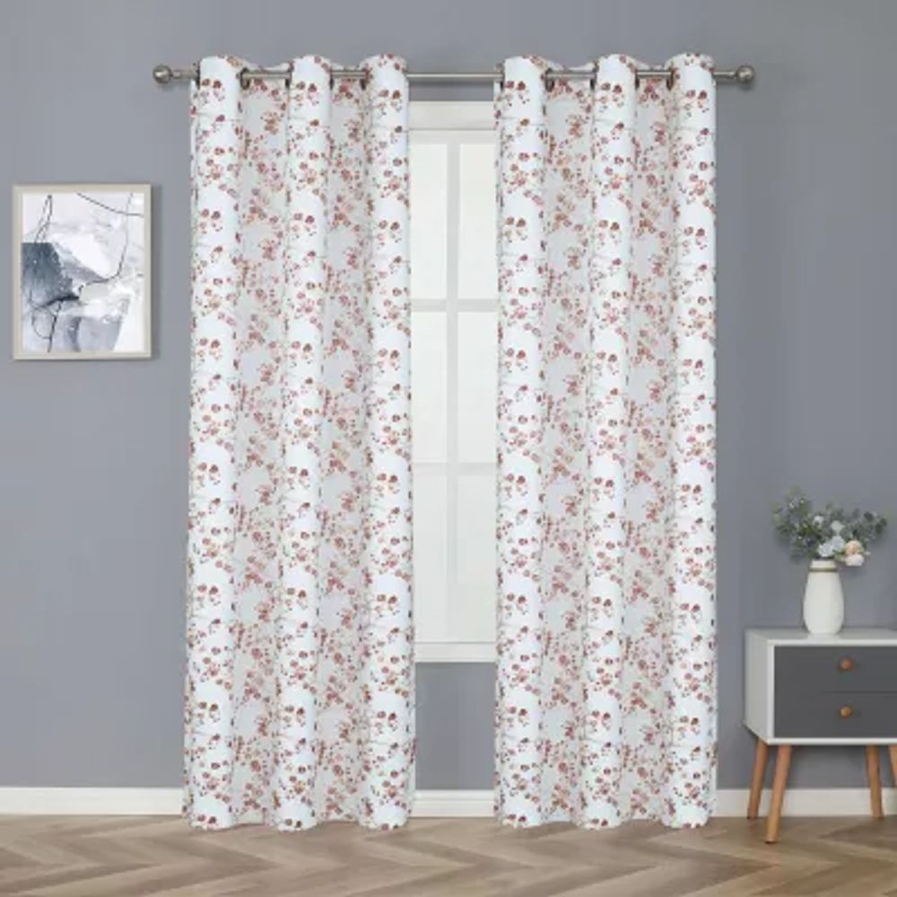 Regal Home Arlo Energy Saving Blackout Grommet Top Set of 2 Curtain Panel