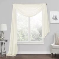 Regal Home Voile Solid Scarf Valance