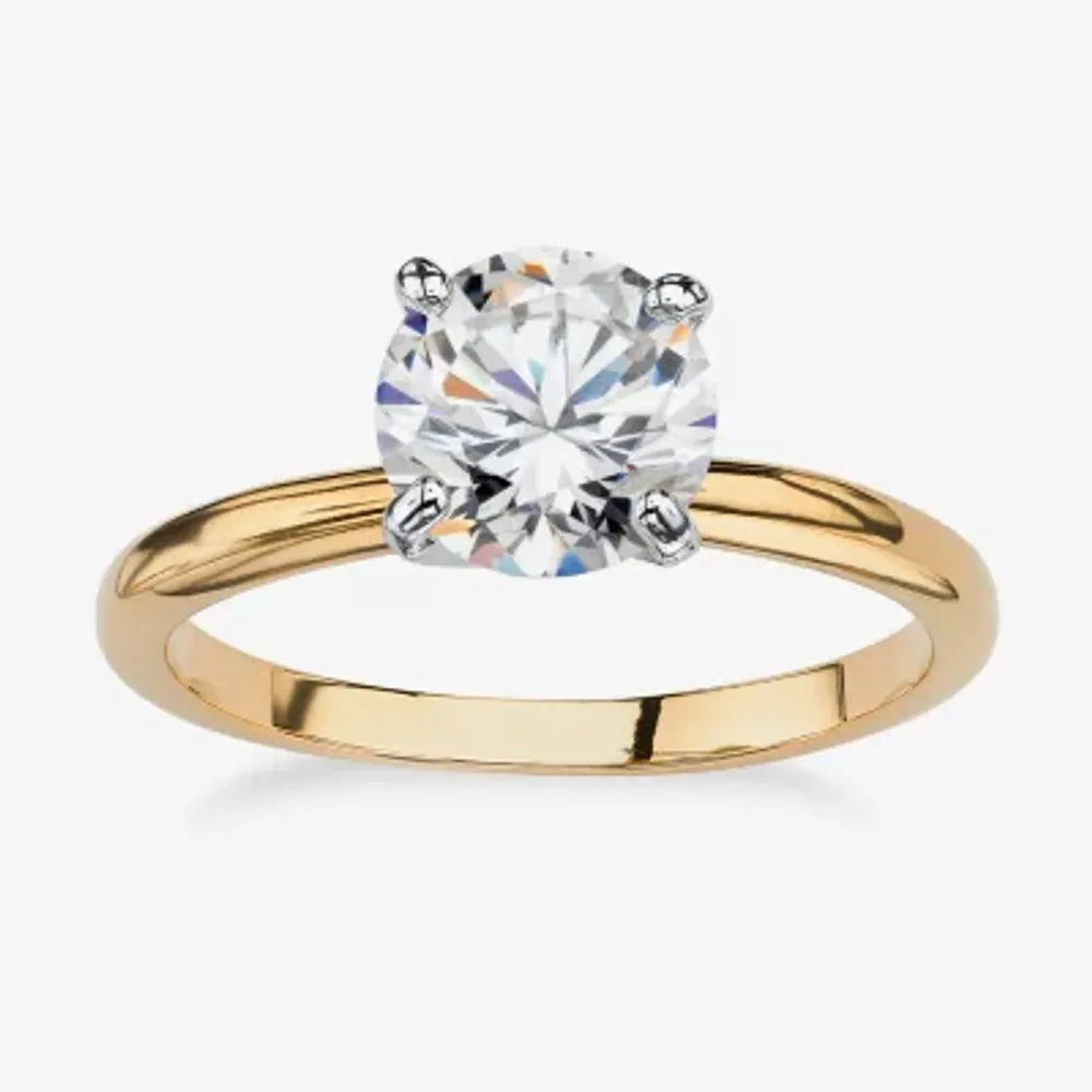 Womens / CT. White Cubic Zirconia 18K Gold Over Brass Engagement Ring