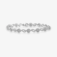 1/4 CT.T.W. Natural Diamond Sterling SIlver Tennis Bracelet