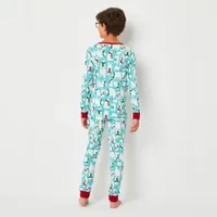 North Pole Trading Co. Kids Unisex Crew Neck Long Sleeve 2-pc. Matching Family Pant Pajama Set