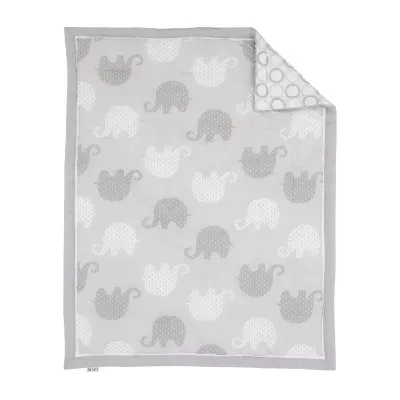 Nojo Gray Elephant 8-pc. Crib Bedding Set