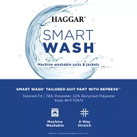 Haggar ® Mens Smart Wash™ with Repreve® Regular Fit Flat Front Pant