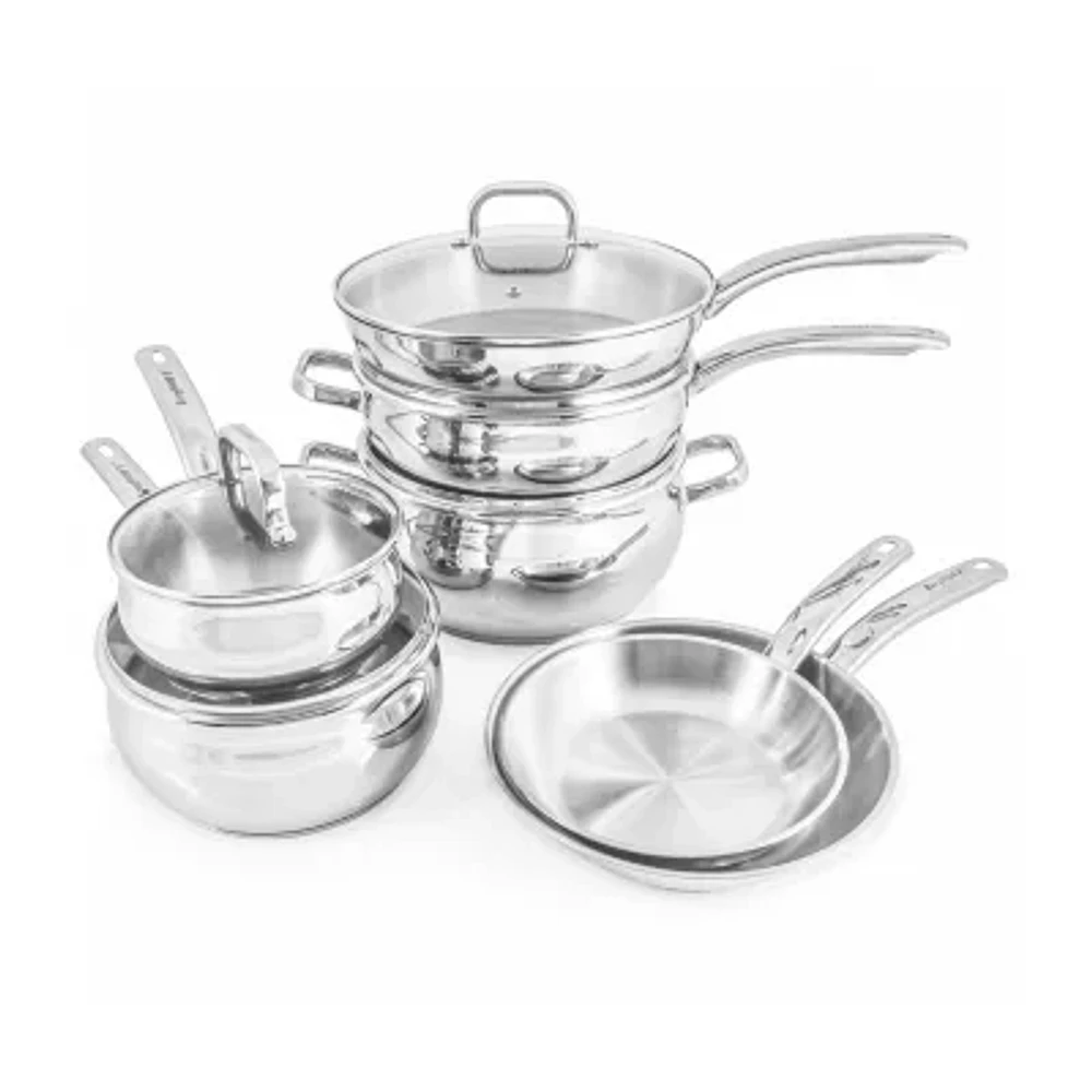 BergHOFF Belly Shape 18/10 Stainless Steel 12-pc. Cookware Set