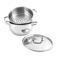 BergHOFF Belly Shape 18/10 Stainless Steel 5.5-qt. Stockpot with Lid