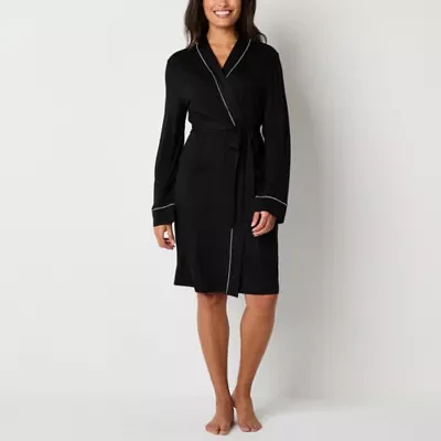 Liz Claiborne Cool and Calm Womens Long Sleeve Knee Length Robe