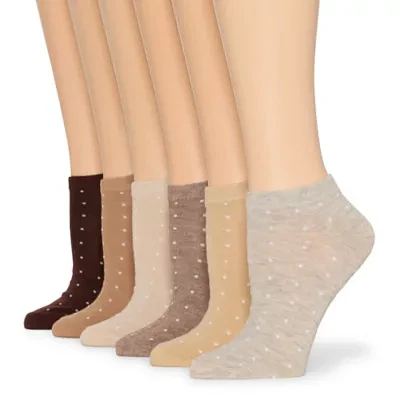 Mixit 6 Pair Low Cut Socks Womens