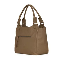 Bueno of California Washed Double Handle Shoulder Bag