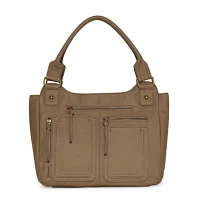 Bueno of California Washed Double Handle Shoulder Bag