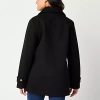 Liz Claiborne Womens Midweight Peacoat