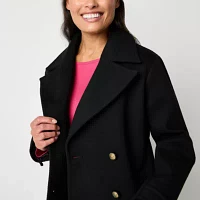 Liz Claiborne Womens Midweight Peacoat