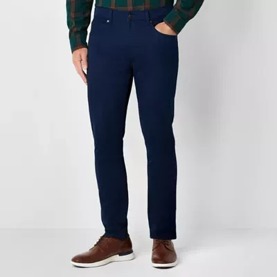 St. John's Bay 5 Pocket Stretch Mens Slim Fit Flat Front Pant