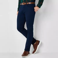 St. John's Bay 5 Pocket Stretch Mens Slim Fit Flat Front Pant