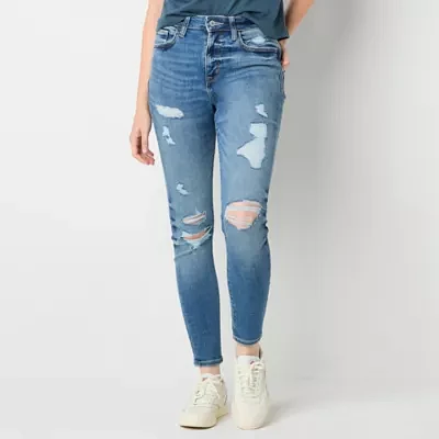 Arizona - Juniors Stretch Fabric Womens High Rise Skinny Fit Jean