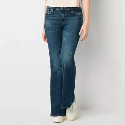 Arizona - Juniors Womens Low Rise Y2K Flare Leg Jean