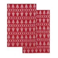 North Pole Trading Co. Scandi Tree 4-pc. Kitchen Towel