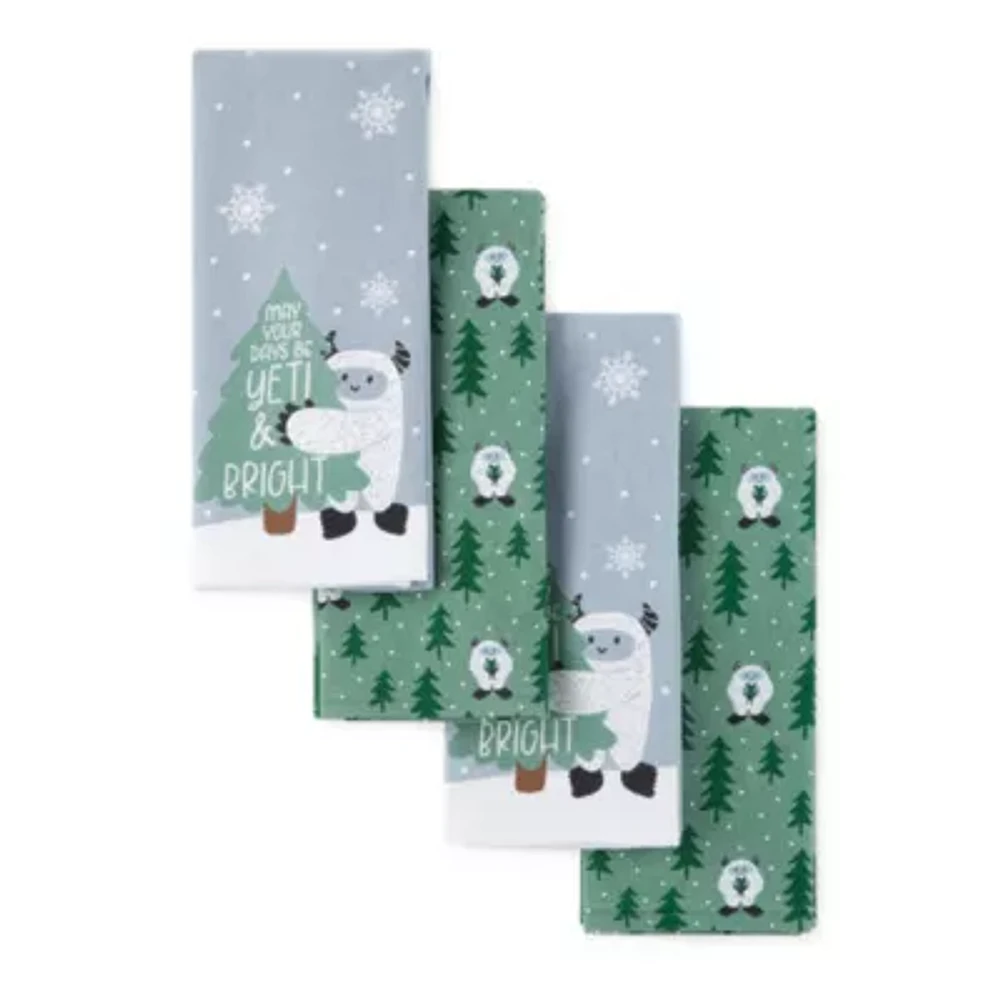 North Pole Trading Co.Yeti and Bright 4-pc. Kitchen Towel