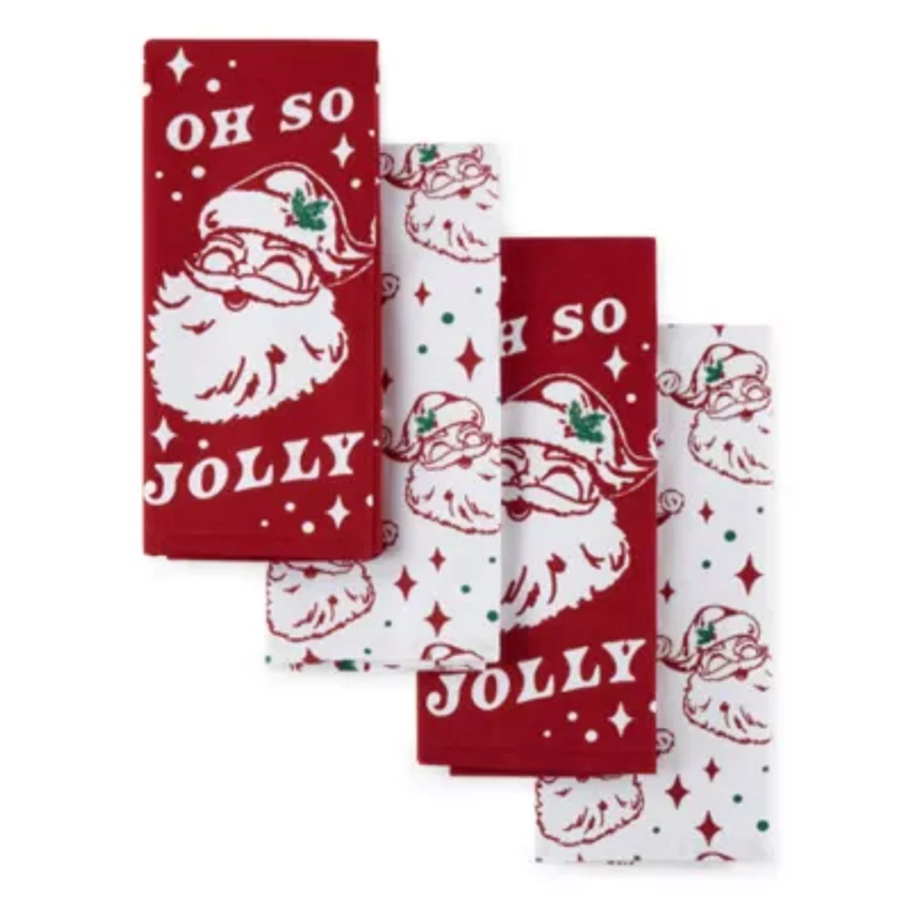 North Pole Trading Co. Oh So Jolly 4-pc. Kitchen Towel