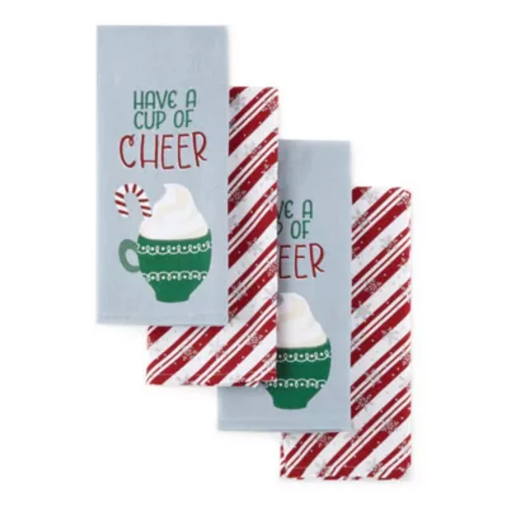 North Pole Trading Co. Hot Cocoa 4-pc. Kitchen Towel