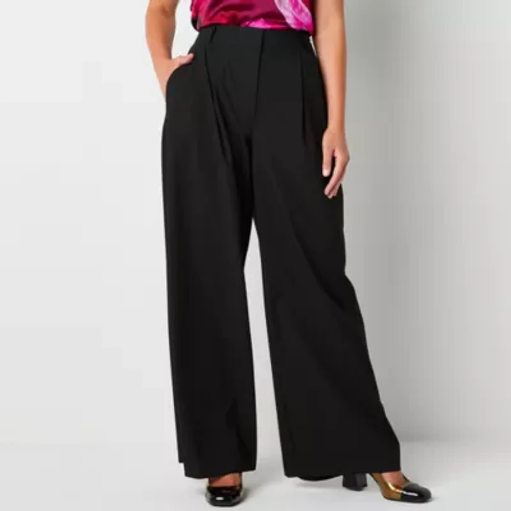 Worthington Womens Wide Leg Pant