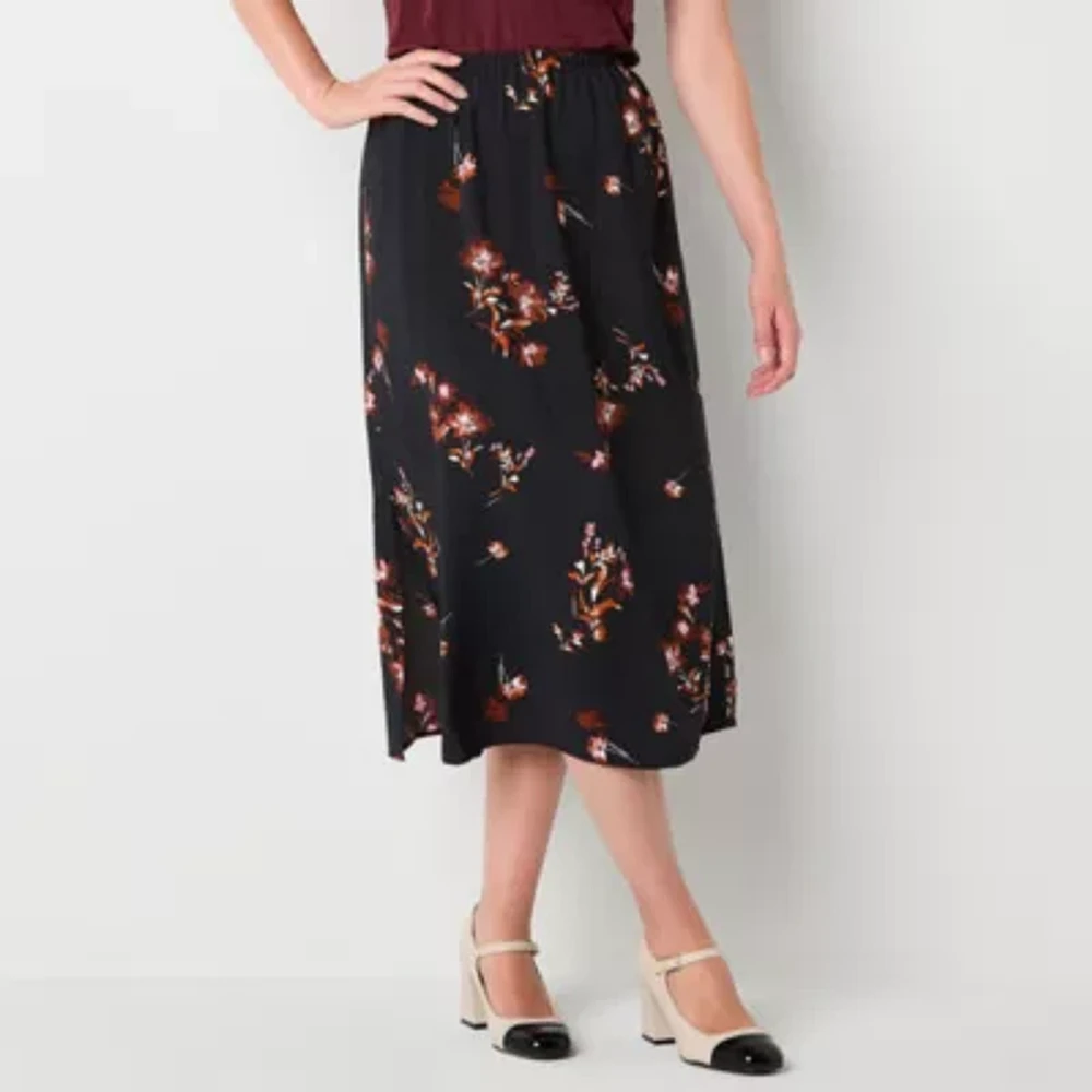 a.n.a Womens Midi A-Line Skirt