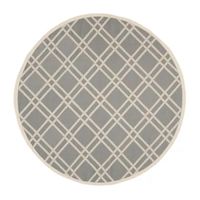 Safavieh Courtyard Collection Hannah Geometric Indoor/Outdoor Round Area Rug