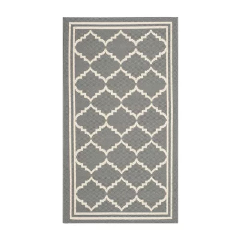 Safavieh Courtyard Collection Crispian Geometric Indoor/Outdoor Area Rug