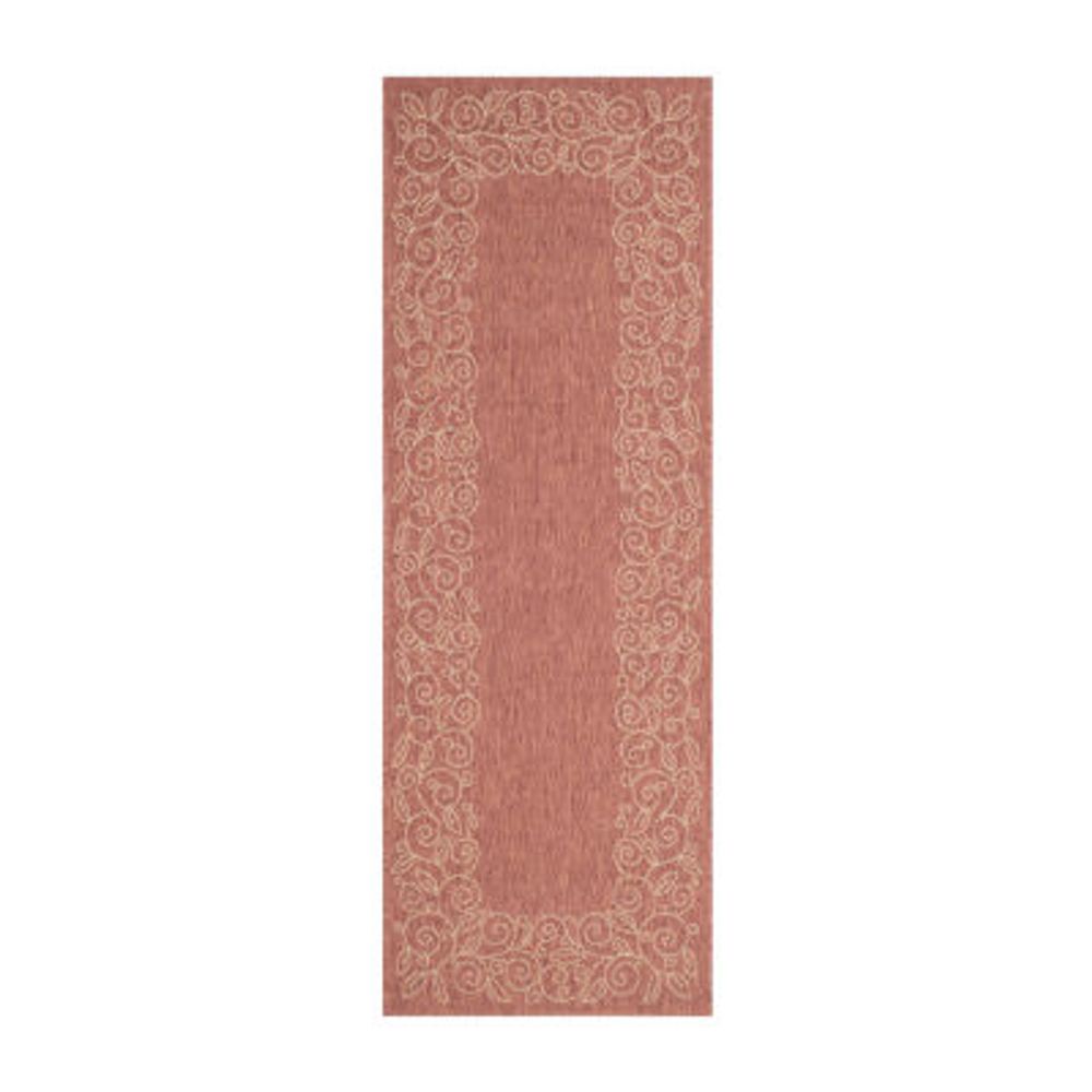 Safavieh Courtyard Collection Kiaran Floral Indoor/Outdoor Runner Rug