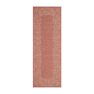 Safavieh Courtyard Collection Kiaran Floral Indoor/Outdoor Runner Rug