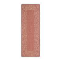 Safavieh Courtyard Collection Kiaran Floral Indoor/Outdoor Runner Rug