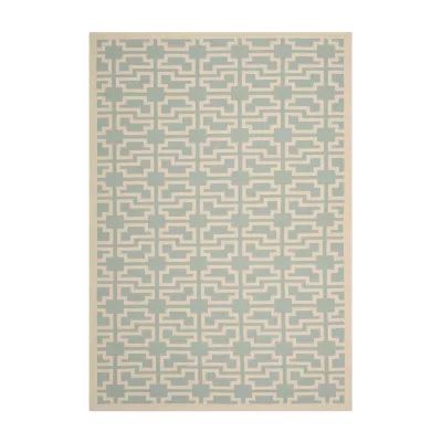 Safavieh Courtyard Collection Eddie Geometric Indoor/Outdoor Area Rug