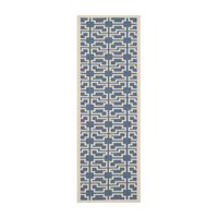 Safavieh Courtyard Collection Eddie Geometric Indoor/Outdoor Runner Rug