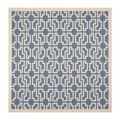 Safavieh Courtyard Collection Eddie Geometric Indoor/Outdoor Square Area Rug