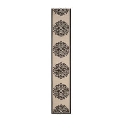 Safavieh Courtyard Collection Kimberly Oriental Indoor/Outdoor Runner Rug