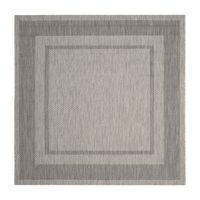 Safavieh Courtyard Collection Lorna Stripe Indoor/Outdoor Square Area Rug