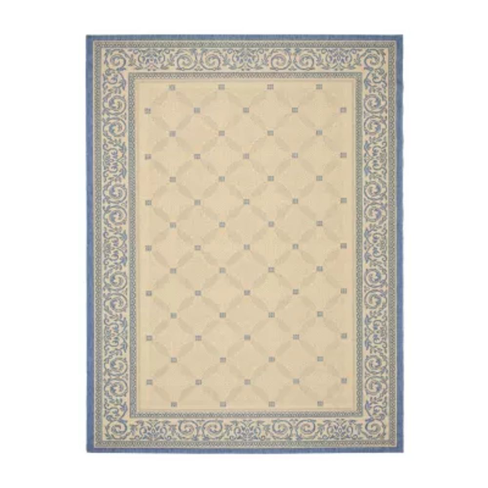 Safavieh Courtyard Collection Frona Oriental Indoor/Outdoor Square Area Rug