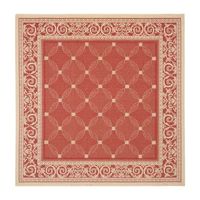 Safavieh Courtyard Collection Frona Oriental Indoor/Outdoor Square Area Rug
