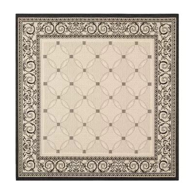 Safavieh Courtyard Collection Frona Oriental Indoor/Outdoor Square Area Rug