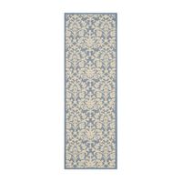 Safavieh Courtyard Collection Lyla Floral Indoor/Outdoor Runner Rug