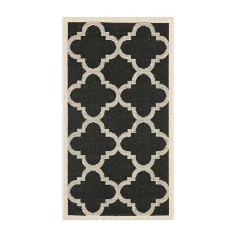 Safavieh Courtyard Collection Gina Geometric Indoor/Outdoor Area Rug