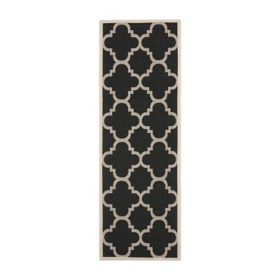 Safavieh Courtyard Collection Gina Geometric Indoor/Outdoor Runner Rug