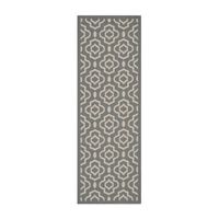 Safavieh Courtyard Collection Meryll Geometric Indoor/Outdoor Runner Rug