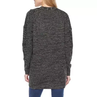 St. John's Bay Womens Long Sleeve Open Front Cardigan