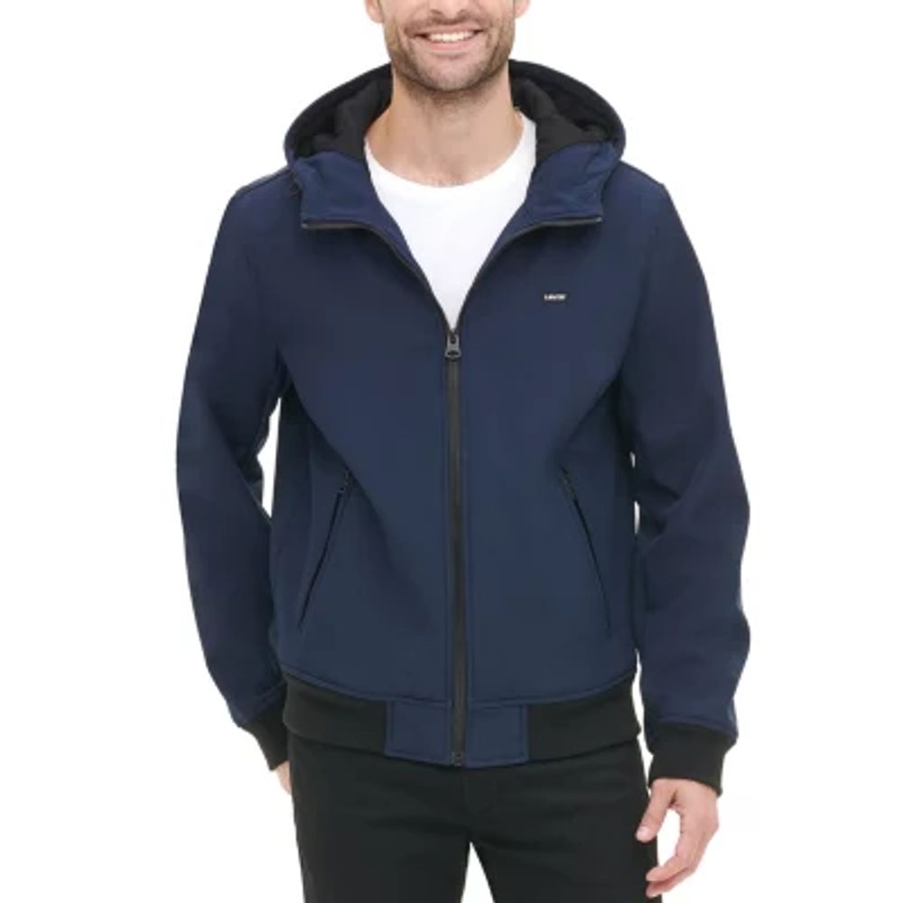 Levi's Mens Hooded Midweight Softshell Jacket | Alexandria Mall