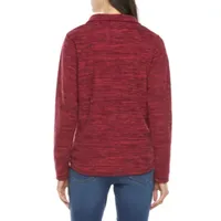 St. John's Bay Womens Long Sleeve Polar Fleece Quarter-Zip Pullover